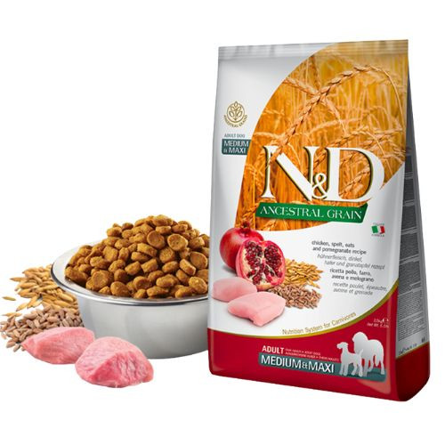 N&D CHICKEN & POMEGRANATE ADULT MEDIUM / MAXI